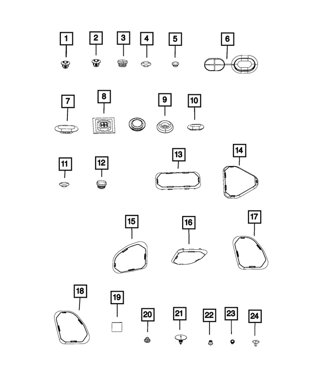 68095811AA - Body Sheet Metal Except Doors: Body Plug for Mopar Image