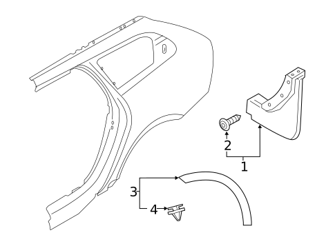 Exterior Trim - Quarter Panel for 2017 Volvo V90 Cross Country #0
