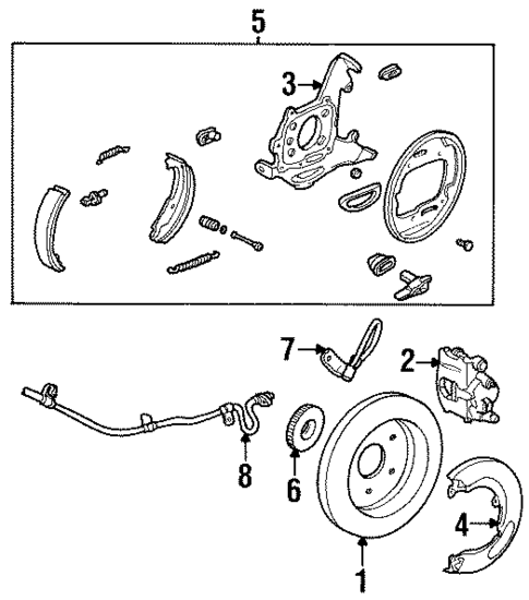 Rear Brakes for 1992 Lincoln Town Car #0