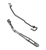 76600T20A01 - Body: Wiper Arm for Acura Image