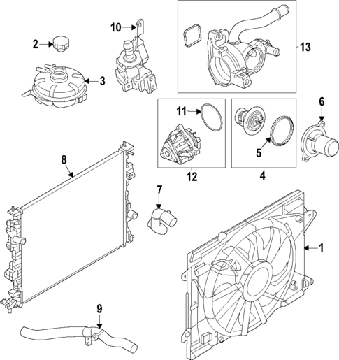 Cooling System for 2023 Ford Maverick #0