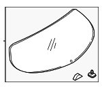 KB7W63930A - Body: Lift Gate Glass for Mazda: CX-5 Image