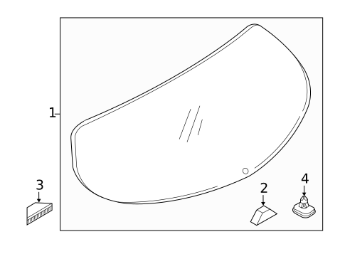 Glass - Lift Gate for 2018 Mazda CX-5 #0