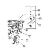56043245AA - Instrument Panel and Radios and Consoles: Antenna Cable for Mopar Image