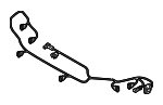 80A971095R - Body: Parking Aid System Wiring Harness for Audi Image