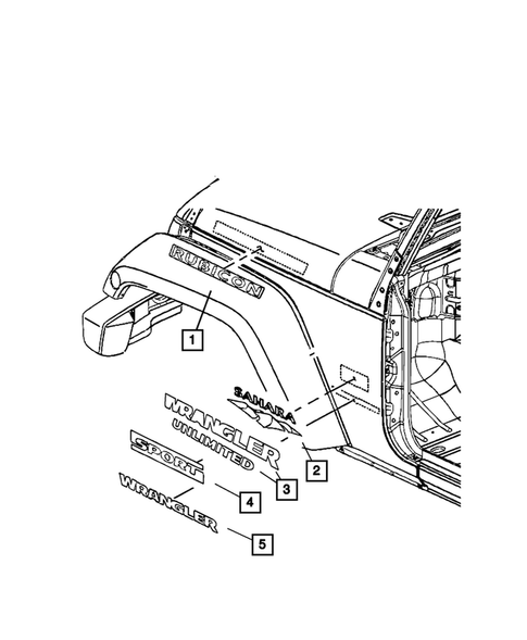 Decals and Tape strips for 2013 Jeep Wrangler #0