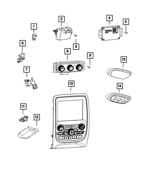 Air Conditioner and Heater Controls for 2022 Dodge Durango #0