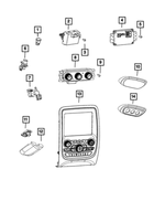 68089105AA - Air Conditioners and Heaters: Hex Head Screw for Mopar Image