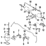 1403281440 - Electrical: Accumulator Bracket for Mercedes-Benz Image