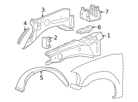 Inner Components for 2002 Lincoln Blackwood #0