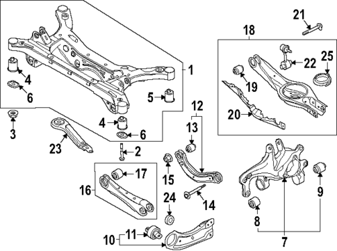 Rear Suspension for 2025 Kia K5 #1