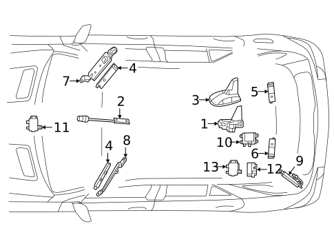 Antenna & Radio for 2017 Mercedes-Benz GLE63 AMG #0
