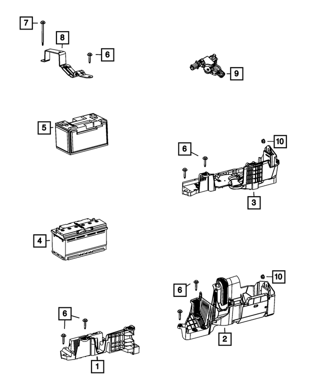 BAAH7700AB - Electrical: Storage Battery, Canada for Mopar Image