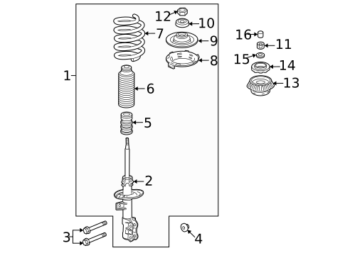 Struts & Components for 2008 Honda Fit #0