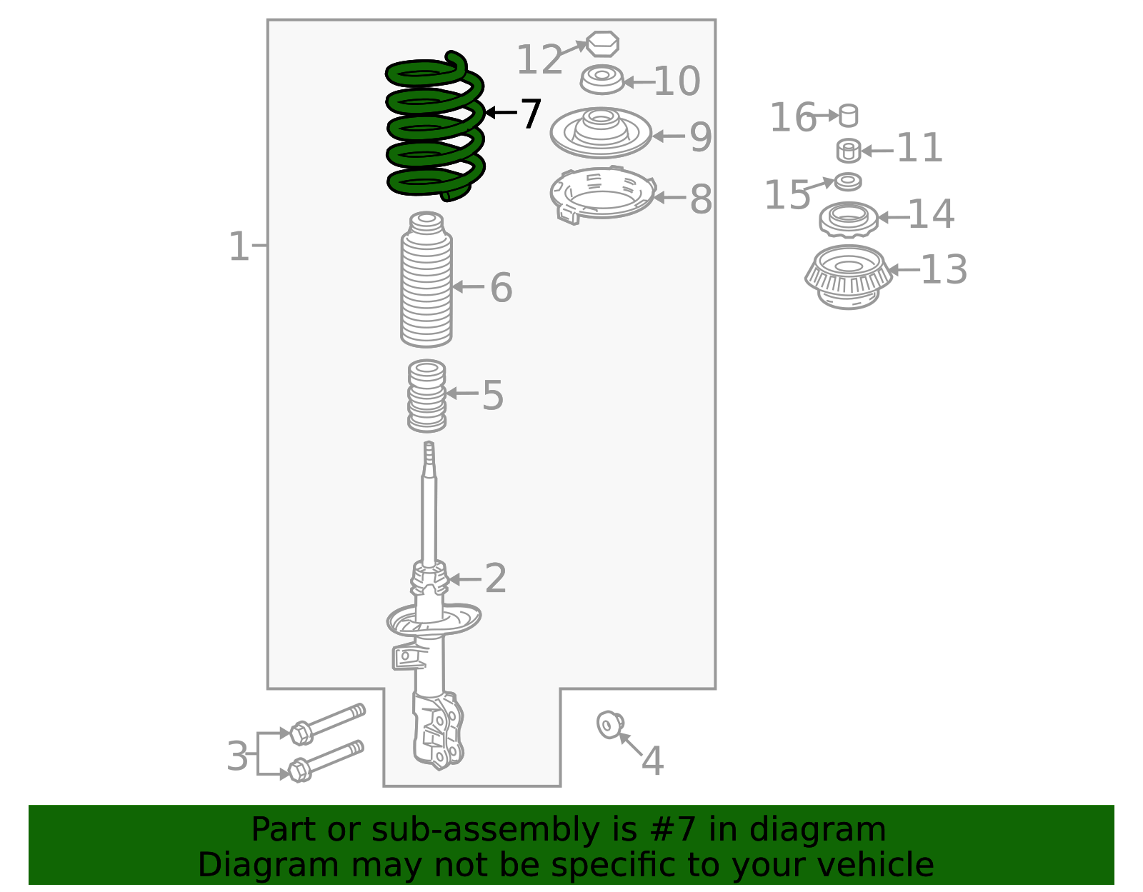 2007-2008 Honda Fit Coil Spring 51401-SLN-A03 | OEM Parts Online