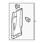4KE8672404PK - Body: Lower Center Pillar Trim for Audi Image