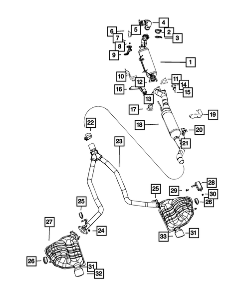 Exhaust System for 2014 Jeep Grand Cherokee #0