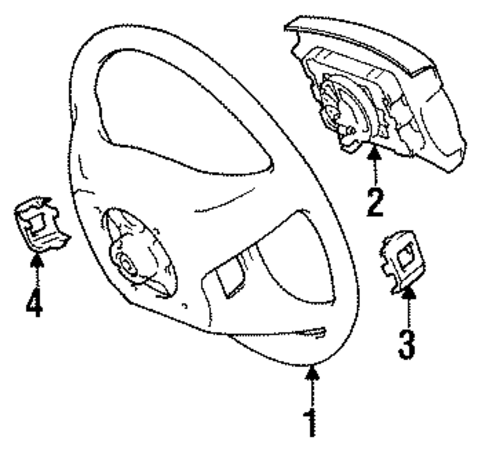 Steering Wheel & Trim for 1993 Lexus ES300 #0