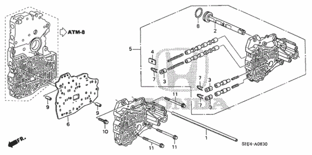 AT Servo Body (-'06) for 2005 Honda Odyssey #0