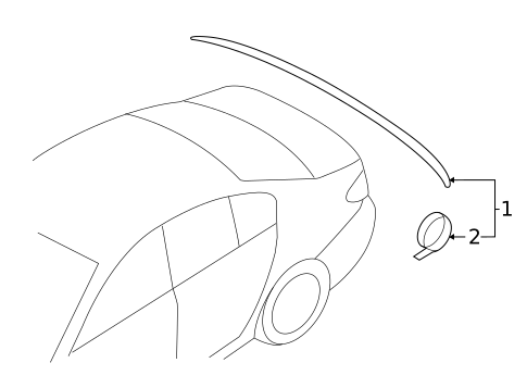 Rear Spoiler for 2021 BMW 530i #0