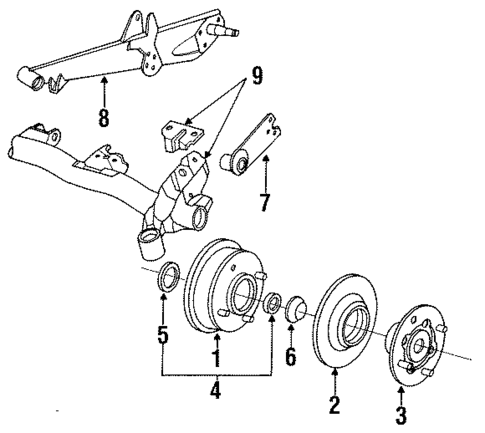 Rear Suspension for 1992 Subaru Loyale #2