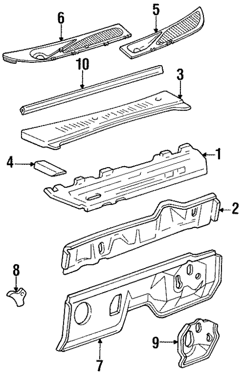 Cowl for 2000 Mercury Mountaineer #0