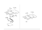 2216909950 - Covering and Lining: Trim, Roof for Mercedes-Benz Image