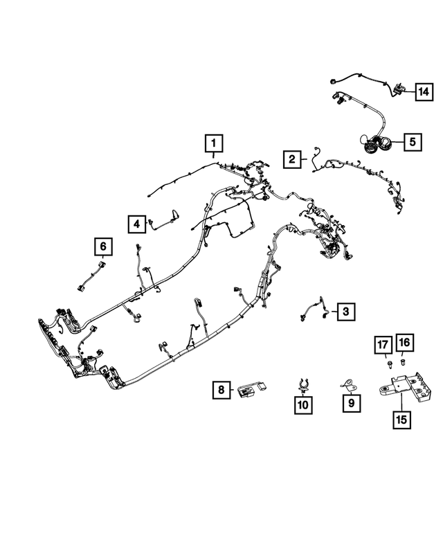 68452907AD - Electrical: Body Wiring for Mopar Image