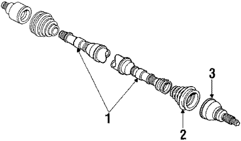 Axle Shaft for 1987 Mercury Lynx #0