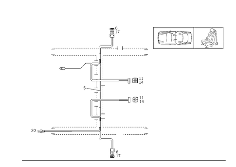 Wiring Harness for Seatbelt Comfort Fit for 1999 Mercedes-Benz E430 #0