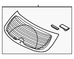 871102S000 - Body: Lift Gate Glass for Hyundai Image