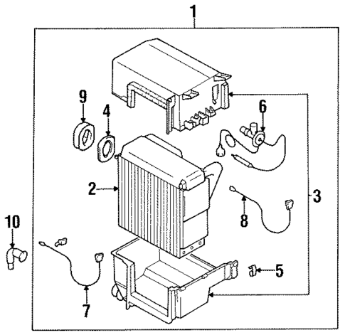 Evaporator Components for 1998 Chrysler Sebring #0
