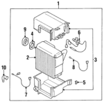 MR298714 - HVAC: Evaporator Assembly for Chrysler: Sebring | Dodge: Avenger Image