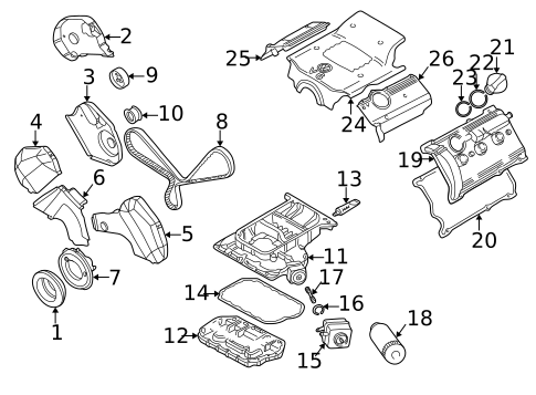 Gaskets & Sealing Systems for 2001 Volkswagen Passat #0