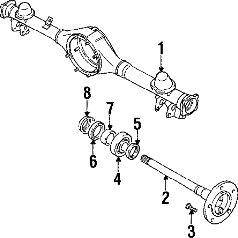 Axle Housing for 1997 Suzuki Sidekick #0