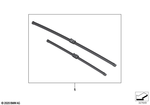 61615A87368 - : Kit Wiper Blades for BMW Image