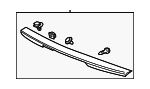 71700T3LA01ZC - : 2013-2017 Honda Accord - Spoiler Assembly Trunk *NH797M* (Modern Steel Metallic) for Honda: Accord Image