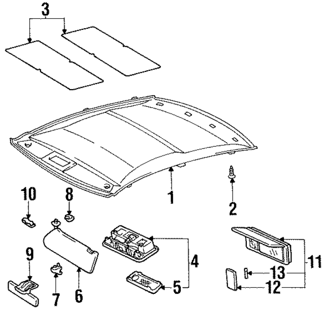 7431024132B1 - : Sun Visor for Lexus Image