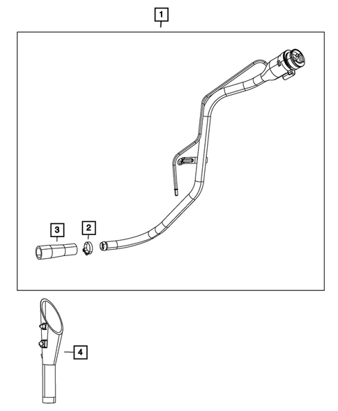Fuel Tank Filler Tube for 2011 Chrysler 300 #0