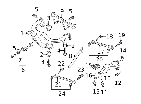 Rear Suspension for 2003 Audi TT Quattro #1