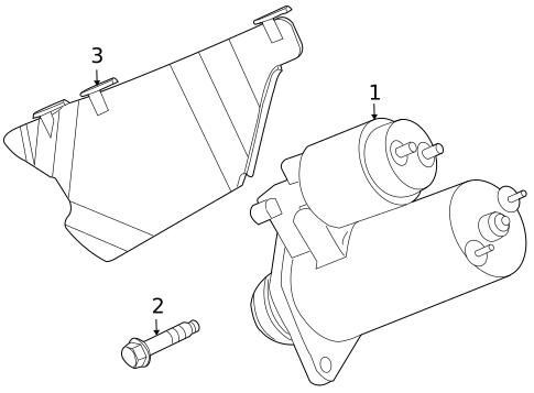 Starter for 2012 Cadillac CTS #1