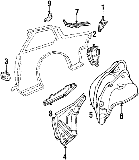 Inner Components for 1987 Chevrolet Cavalier #0