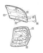 5FS80LAZAI - : Liftgate Panel for Mopar Image