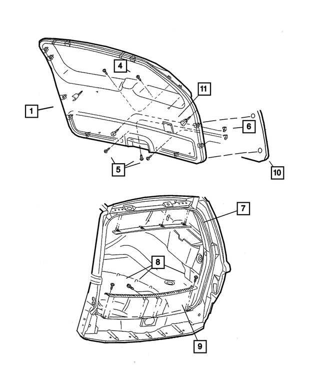 5FS80XT5AI - Interior Trim: Liftgate Panel for Mopar Image