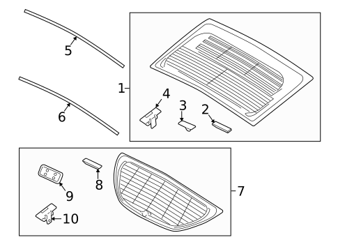 Glass - Lift Gate for 2016 Hyundai Veloster #0