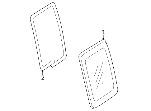 Side Glass for 2003 Nissan Frontier #0