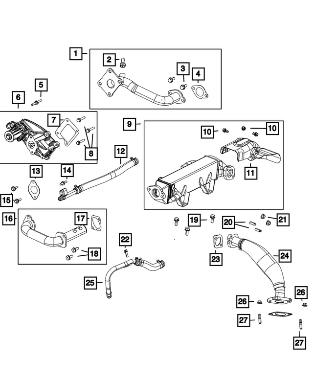 6104336AA - Cooling: Hex Flange Head Screw for Mopar Image image