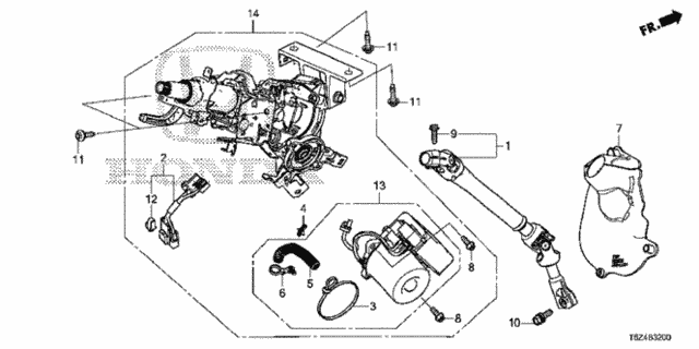Steering Column (Eps) for 2017 Honda Ridgeline #0