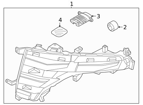 Daytime Running Lamp Components for 2023 Hyundai Santa Cruz #0