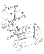 5104204AA - Body Sheet Metal Except Doors: Body Side Aperture Reinforcement, Right for Dodge: Sprinter 2500, Sprinter 3500 Image